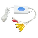 Wholesale - 4 Channel Video Audio Capture Adapter CCTV USB 2.0 DVR for Laptop