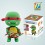 DIY Colorful Modeling Clay Ninja Turtles Figure Toy Raphael BN9990-4