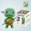 DIY Colorful Modeling Clay Ninja Turtles Figure Toy Donatello BN9990-1