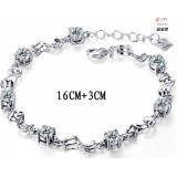 Wholesale - ZIBAONI Steling Silver Heart Bracelet