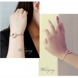 Wholesale - Wanying Stylish Crystal Alloy Bracelet 