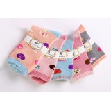 Wholesale - 10pcs/Lot Cartoon Women Winter Thickened Woolen Socks Room Socks -- LOVE Mixed Colors