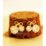 Wholesale - Wanying Shiny Cherry Zircon Stud Earrings