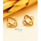 Wholesale - WAnying Stylish Crystal Stud Earrings