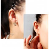 Wholesale - Wanying Stylish Rose Zircon Stud Earrings (800078)