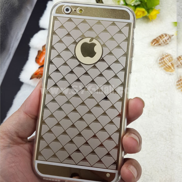 Creative Mirror Silver Back Protection Cell Phone Case Cover For Apple iPhone 6