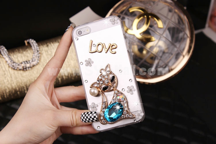 Creative Crystal Zhenqi Design Phone Cover Protect Case for Apple iPhone 6 / 6 Plus 