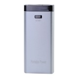 Wholesale - Portable 6800mAh USB Smart Power Bank Mobile CHarger Emergency Charger Flashlight - Silvery