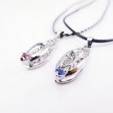 Wholesale - Jewelry Lovers Neckla Created Infinity Chain Pendant The Slippers Couple Necklace 2Pcs Set XL212