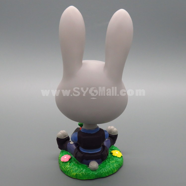 Zootopia Judy Hopps Shaking Head Action Figure PVC Toys Cute Movie Characters Car Decorations 13CM/5Inch Tall