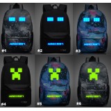 Wholesale - MineCraft MC Luminous Pattern Backpacks Shoulder Rucksacks Schoolbags