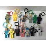 Wholesale - 14Pcs Set MineCraft MC Action Figures PVC Mini Toys with Key Chains