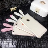 wholesale - Rabbit Ears Diamond Crystal Glitter Bling Cover Shell Iphone Case For iPhone 6 / 6 Plus