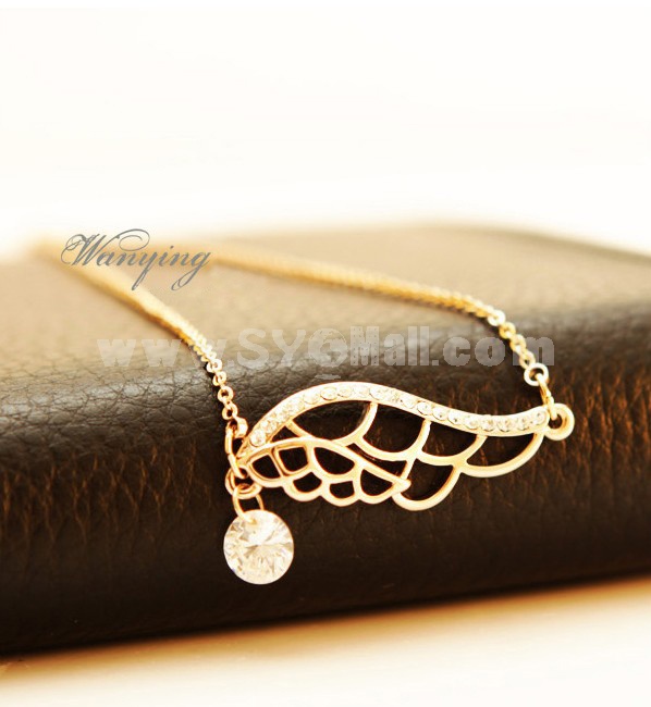 Wanying Wing Zircon Shape Alloy Choker (600089)