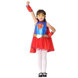 Wholesale - Halloween Costumes for Girls Superman Cosplay Costume Set EK202