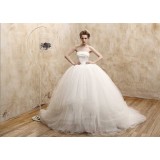 Wholesale - Ball Gown Strapless Sweetheart Wedding Dresses with Cathedral Train