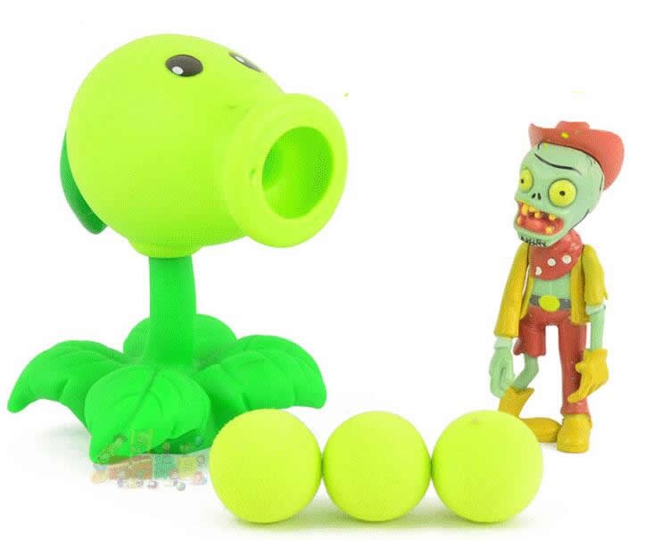 Wholesale Plants Vs Zombies Action Figures Shooting Toys Peashooter