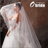 Wholesale - Luxurious Tulle Scalloped Edge Wedding veil With Sequin