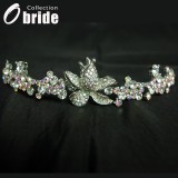 Wholesale - Gorgeous Alloy With Colorful Crystals Wedding Bridal Tiara