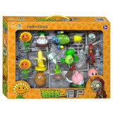 Wholesale - Plants vs Zombies Action Figure Toys Shooting Dolls 11-in-1 Set in Gift Box