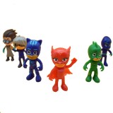 Wholesale - 6Pcs PJ Masks Action Figures Catboy Gekko Owlette and Romeo PVC Mini Toys 7.5-9.5cm/3-3.7Inch Tall