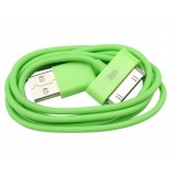 Wholesale - 97.5cm USB Data SYNC Charger Cable Cord for iPod / iPhone  4/3GS: Green