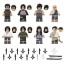 6Pcs Naruto Minifigures Uchiha Shisui Itachi Chiriku Blocks Mini Figure Toys with Weapons KDL802