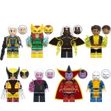 wholesale - 8Pcs Super Heroes Cable Jean Grey Storm Sunspot Building Blocks Mini Figures Kids Toys G0170