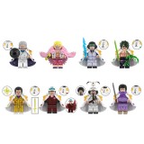 Wholesale - 8Pcs One Piece Building Blocks Monkey D Garp Mini Action Figures DIY Bricks Kids Toys Set WM6187