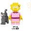 8Pcs The Simpsons Building Blocks Lisa Marge Martin Mini Action Figures DIY Bricks Kids Toys Set SP1016