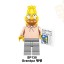 8Pcs The Simpsons Building Blocks Maggie Wigan Mouse Cat Mini Action Figures DIY Bricks Kids Toys Set SP1017