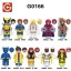 10Pcs Super Heroes Building Blocks Wolverine Cyclops White Queen Mini Action Figures Bricks Toys Set G0166