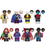 Wholesale - 8Pcs Super Heroes Building Blocks Sunspot Magneto Morph Mini Action Figures Bricks Toys Set G0167