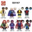 8Pcs Super Heroes Building Blocks Sunspot Magneto Morph Mini Action Figures Bricks Toys Set G0167