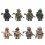 8Pcs Military Special Forces Building Blocks Mini Figures Toys Set with Weapons and Accessories WM6147