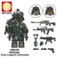 8Pcs Military Special Forces Building Blocks Mini Figures Toys Set with Weapons and Accessories WM6147