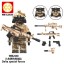 8Pcs Military Special Forces Building Blocks Mini Figures Toys Set with Weapons and Accessories WM6147