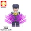 8Pcs JOJO Anime Building Blocks Kujo Joseph Giorno Mini Action Figures DIY Bricks Kids Toys Set WM6161