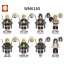 8Pcs Scout Legion Building Blocks Annie Erwin Hange Mini Action Figures DIY Bricks Kids Toys Set WM6165