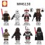 8Pcs Star Wars Building Blocks Dooku Darth Vader Mini Action Figures Bricks Kids Toys Set WM6130