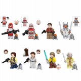 Wholesale - 8Pcs Star Wars Ahsoka Building Blocks Mini Action Figures Bricks Kids Toys Set TV6110