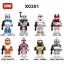 8Pcs Star Wars The Clone Troopers Building Blocks Mini Action Figures Bricks Kids Toys Set G0161