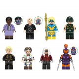 Wholesale - 8Pcs Super Heroes Task Force X Building Blocks Mini Action Figures Bricks Kids Toys Set G0106