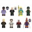 8Pcs Super Heroes Task Force X Building Blocks Mini Action Figures Bricks Kids Toys Set G0106