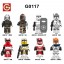 8Pcs Star Wars Wrecker Hunter Building Blocks Mini Action Figures Bricks Kids Toys Set G0117