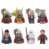 Wholesale - 8Pcs Super Heroes Thor Building Blocks Mini Action Figures Bricks Kids Toys Set WM6146