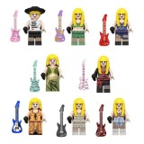 wholesale - 8Pcs Singer Star Taylor Swift Building Blocks Mini Action Figures DIY Bricks Toys CY134-141