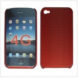 Wholesale - Plastic Skin Case Red for Apple iPhone 4G OS 4