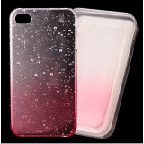 Wholesale - Crystal Raindrops Back Case for iPhone4/4S-Red