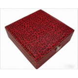 Wholesale - GUANYA Square Leopard Leather Jewel Box (641-3)